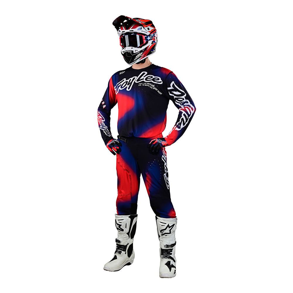 Troy Lee Designs 2024 Motocross Combo Kit SE Pro Ultra Lucid Black Red
